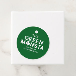 Green Monsta Boston Green Monstah Baseball Gift  Favour Tags