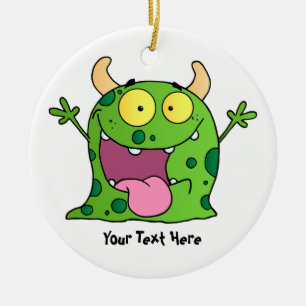 Green Monster (customizable) Ceramic Ornament