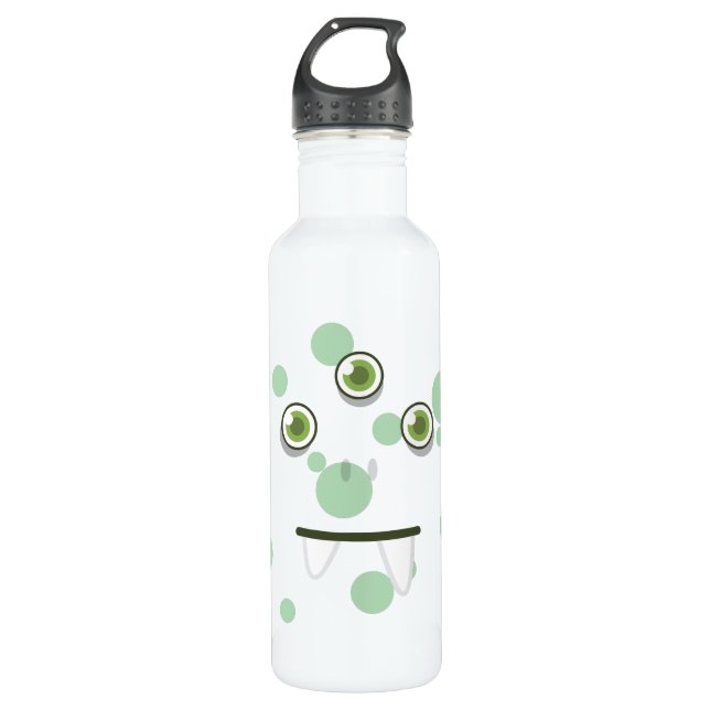 Green Monster Face 710 Ml Water Bottle (Front)