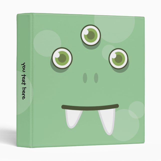 Green Monster Face Binder (Front/Spine)