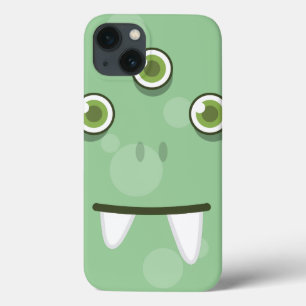 Green Monster Face iPad Case