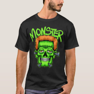 Green Monster Head streetwear T-Shirt
