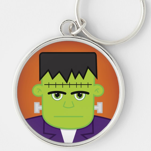 Green monster keychain (Front)