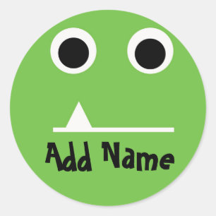 Green Monster Personalized Gift Sticker