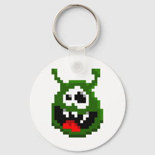 Green Monster - Pixel Art Keychain