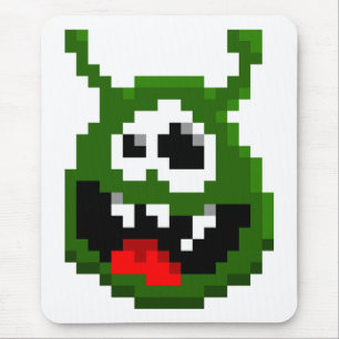 Green Monster - Pixel Art Mouse Pad