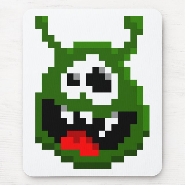 Green Monster - Pixel Art Mouse Pad (Front)