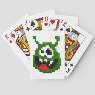 Green Monster - Pixel Art Playing Cards