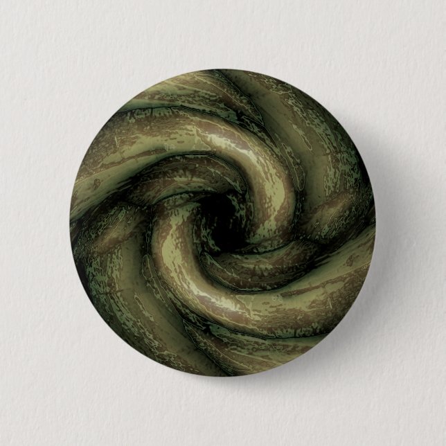 Green monster tentacles 2 inch round button (Front)