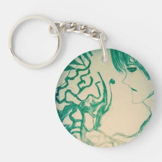 green monster yaei manga anime ghost cartoon keychain