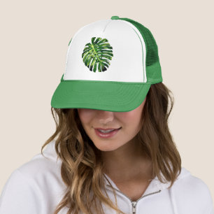 Green Monstera Leaf Hat