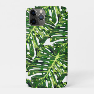 Green Monstera Leaves iPhone Case