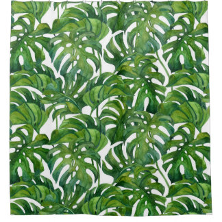 Green Monstera Leaves Tropical Seamless
