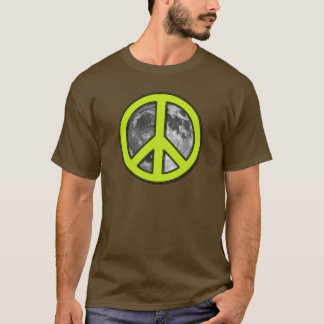 Green Moon Peace Sign - T-Shirt