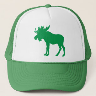 Green-Moose Trucker Hat