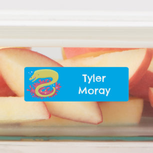 Green moray eel funny cartoon personalized