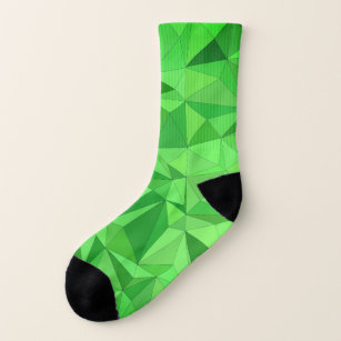 Green Mosaic Fancy Socks