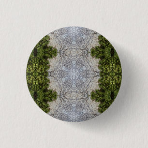 Green Moss & Earth Nature Art 1 Inch Round Button
