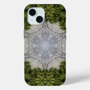 Green Moss & Earth Nature Art iPhone 15 Case