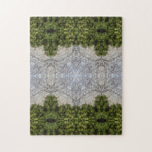 Green Moss & Earth Nature Art Jigsaw Puzzle