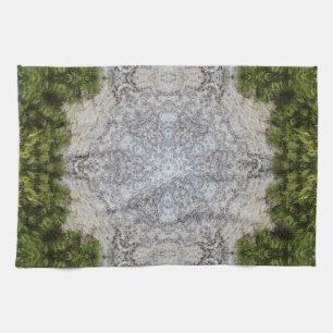 Green Moss & Earth Nature Art Kitchen Towel