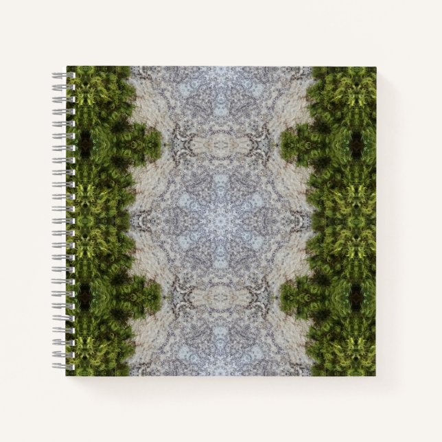 Green Moss & Earth Nature Art Notebook (Front)