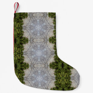 Green Moss & Earth Nature Art Small Christmas Stocking