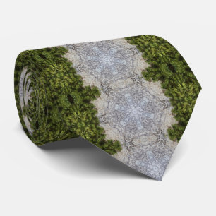 Green Moss & Nature Earth Art Tie