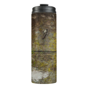 Green moss texture and background. abstract, alive thermal tumbler