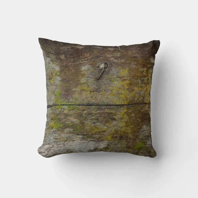 Green moss texture and background. abstract, alive throw pillow (Front)