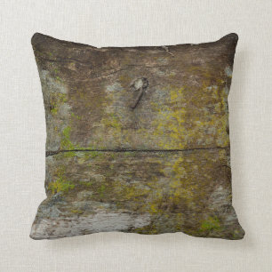 Green moss texture and background. abstract, alive throw pillow