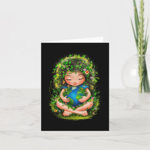Green Mother Earth Day Gaia Save Our Planet Women Card