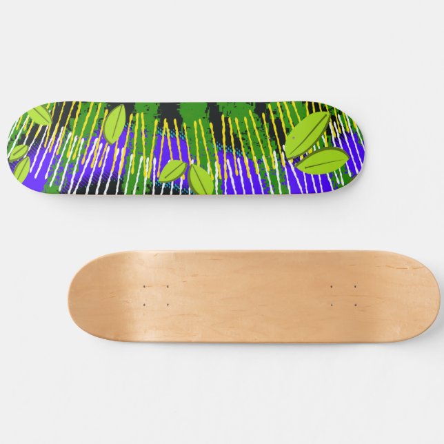 Green Motion – Abstract Nature Skateboard (Horz)