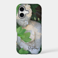Green Motivational Stone Garden Sculpture Nature