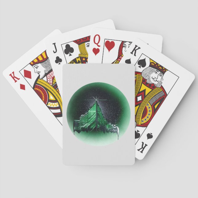 Green Mountain Mystical Playing Cards (Back)