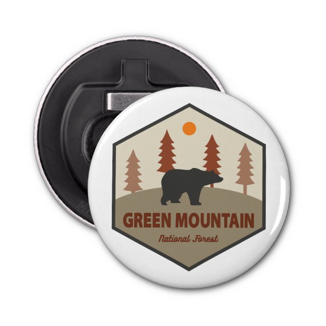 Green Mountain National Forest Bear Bottle Opener (Front)