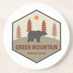 Green Mountain National Forest Bear Coaster