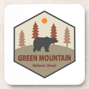 Green Mountain National Forest Bear Coaster