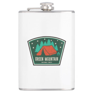 Green Mountain National Forest Camping Hip Flask