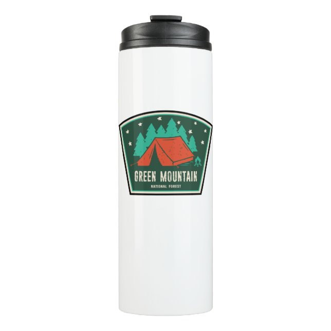 Green Mountain National Forest Camping Thermal Tumbler (Front)
