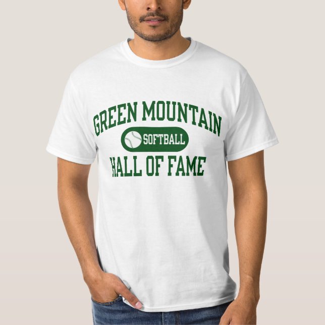 Green Mountain Softball Hall of Fame basic t-shirt (Front)