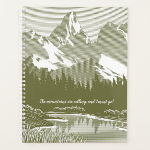 Green Mountains Design Weekly/Monthly Planner