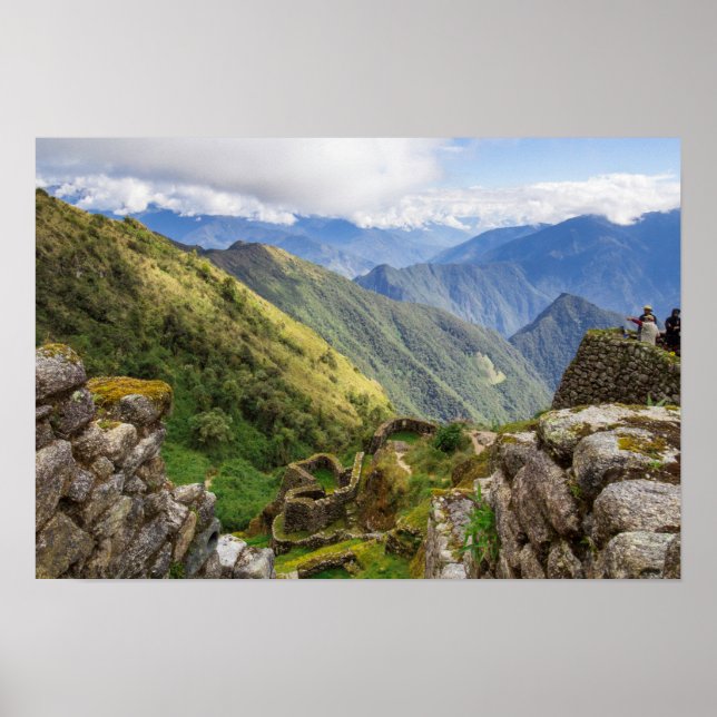 Green Mountains of Inca Trail, Peru Poster (Front)