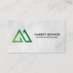 Green Mountains   Stylized Natural Business Card