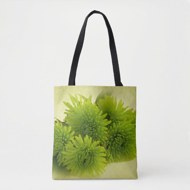Green Mums Tote Bag (Front)