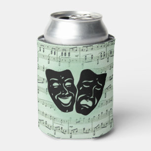 Green Music and Theatre Greek Masks Can Cooler