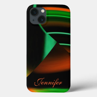Green N Orange Stripes N Shapes iPad Case *