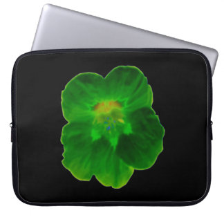 Green Nasturtium Laptop Bag