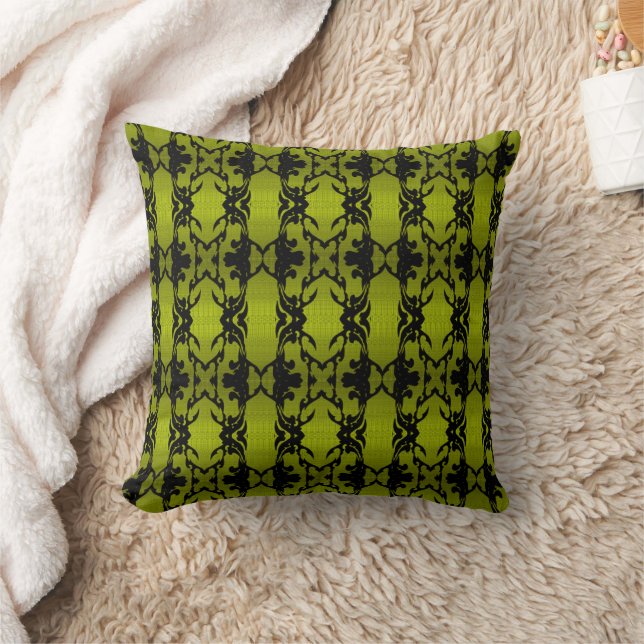 green, natural, home decor, abstract, mode throw pillow (Blanket)
