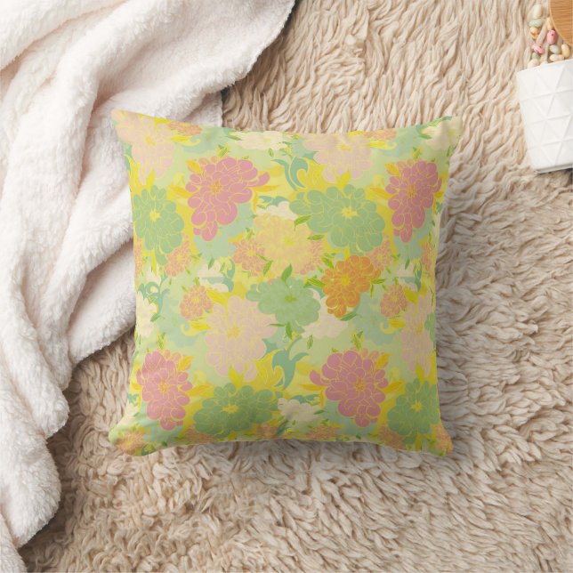 green, natural, home decor, abstract,  throw pillow (Blanket)